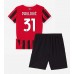 Maillot de foot AC Milan Strahinja Pavlovic #31 Domicile vêtements enfant 2024-25 Manches Courtes (+ pantalon court)